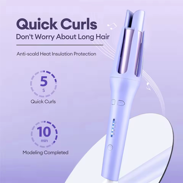 Automatic Hair Curling Iron – Cordless Ceramic Curler for Effortless Curls