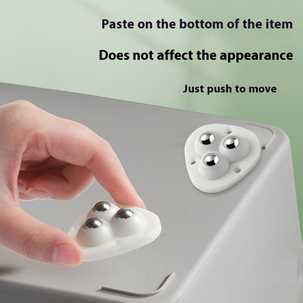 Self-adhesive wheels for furniture