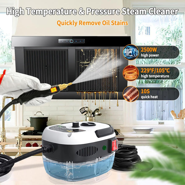 🔥 Handheld Pressurized Steam Cleaner – Multi-Surface Deep Cleaning🔥