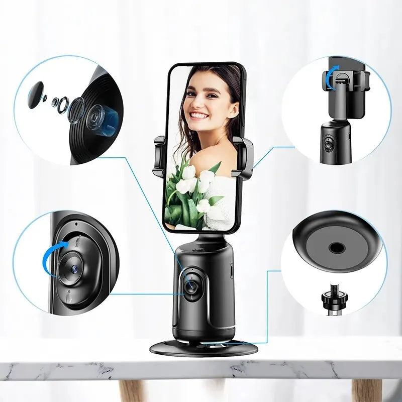 AI Auto-Track Gimbal + Tripod: Shoot Like TikTok Pros - Naji Collections